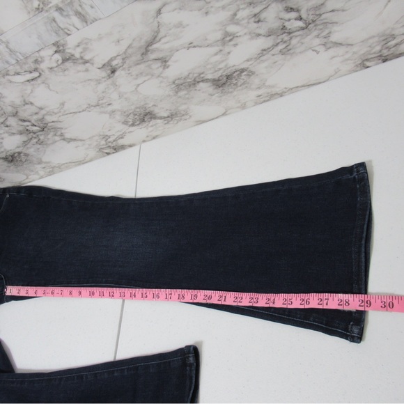 NYDJ High Rise Ava Daring Flare Denim Jeans Size 4 Paneled Waistband - Picture 16 of 17